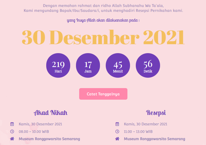 Save The Date (Catat Tanggal)